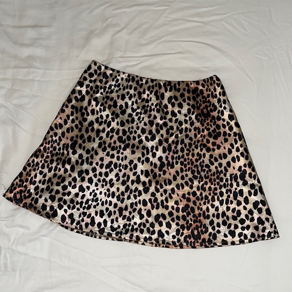NWOT Princess Polly A-Line Cheetah Mini Skirt